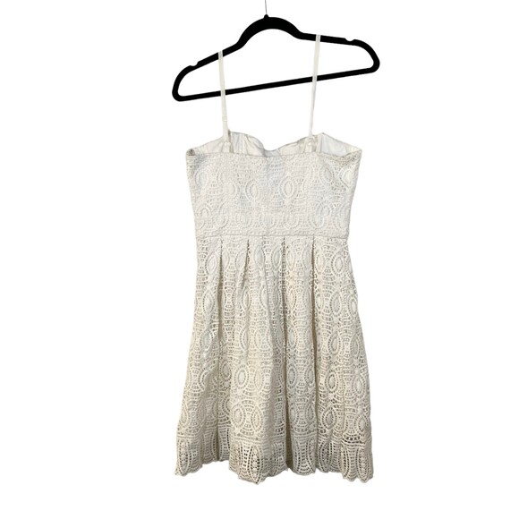 Club Monaco White Eyelet Spaghetti Strap Dress Size 6 - Picture 4 of 5